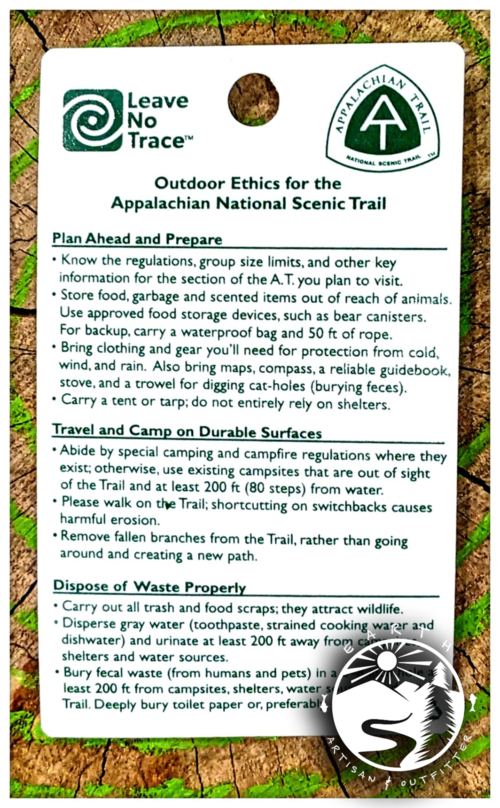 Leave No Trace Information Card